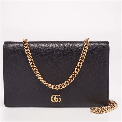 marmont wallet on chain gucci|Gucci flap wallet on chain.